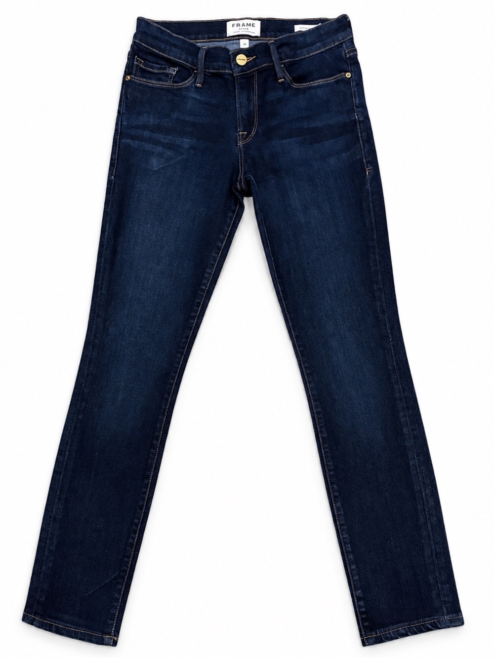 FRAME Le Skinny de Jeanne “Dame” Dark Indigo Wash Skinny Jeans Size 28x27 LNWT
